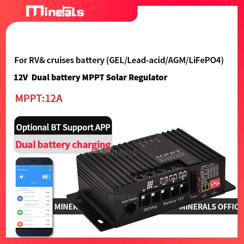 Mppt Charge Controller - MPPT5012 12V/24V 12A Akıllı Güneş Enerjisi