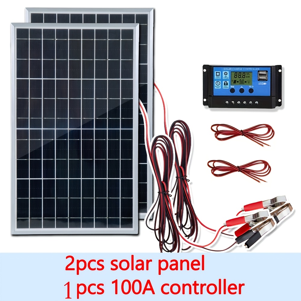 Off Grid Solar Kit - 12V Güneş Paneli Kiti 1 adet/2