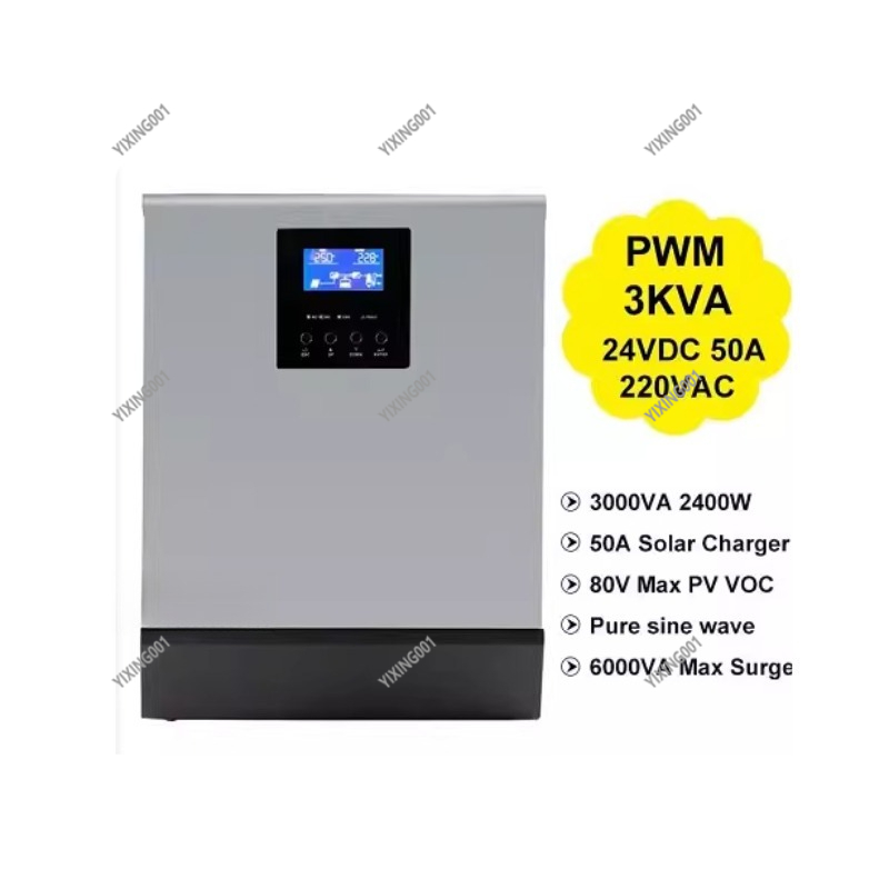 3KVA/2400W 24V Güneş İnvertörü - Mppt Charge Controller incelemesi ve fiyatı