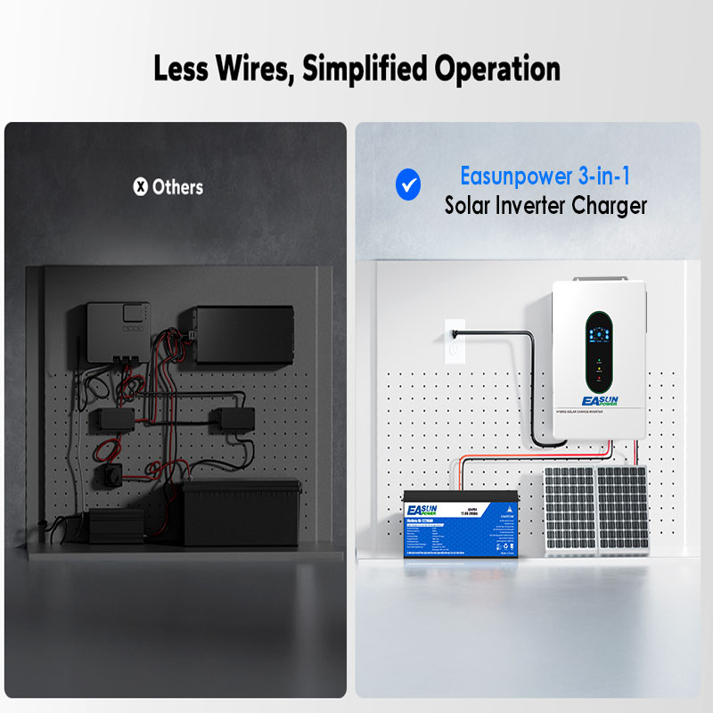 EASUN US 12KW 12000W Bölünmüş  - Mppt Charge Controller incelemesi ve fiyatı