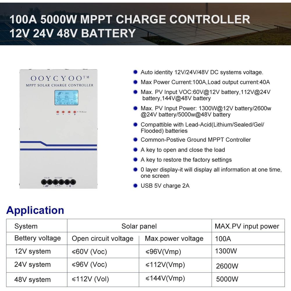 100 Amp MPPT Güneş Enerjisi Şa - Mppt Charge Controller incelemesi ve fiyatı